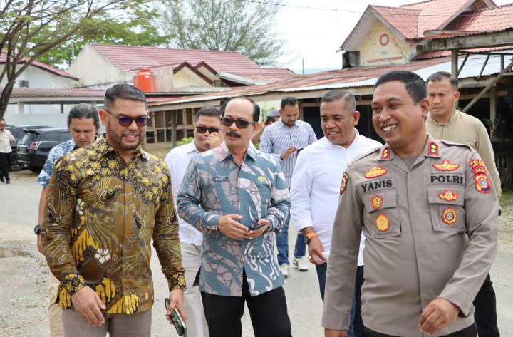 Kapolres Aceh Tamiang AKBP. Muhammad Yanis, S.I.K, MH Sambut Kunjungan Anggota DPR RI,  H. Muhammad Nasir Jhamil.