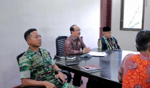 Forkopimda Aceh Tamiang Vidcon Bersama Kementerian Koordinator Bidang Pembangunan Manusia dan Kebudayaan (Kemenko PMK) Di Aula Bupati.