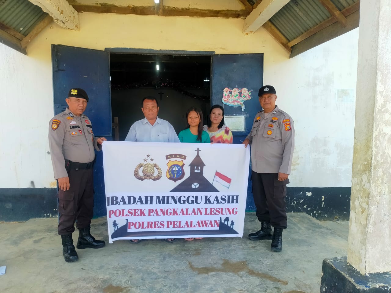 Ibadah Minggu Kasih Polsek Pangkalan Lesung