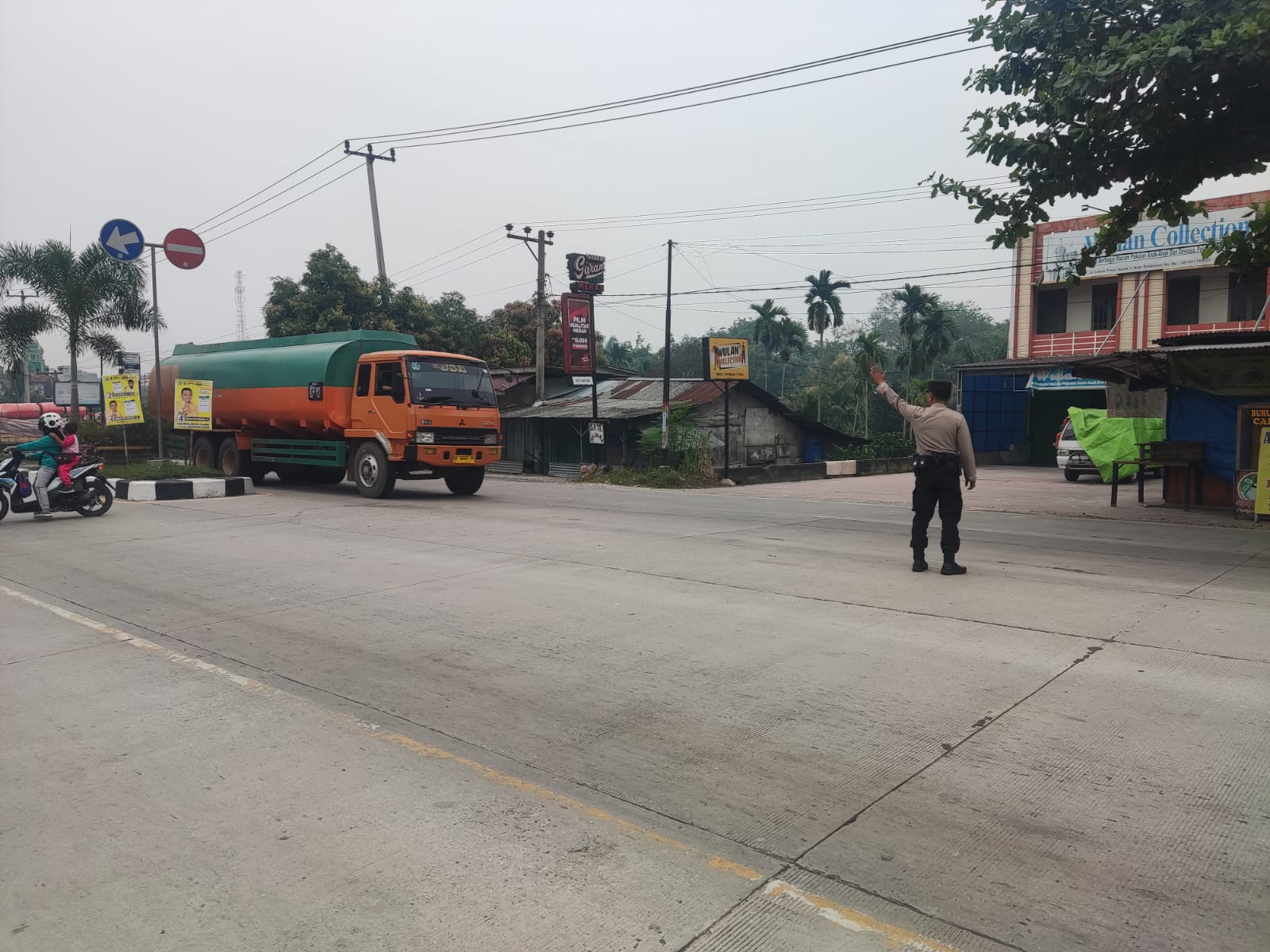 Guna Cegah Lakalantas di Jalan, Polsek Pangkalan Kuras Lakukan Pengaturan