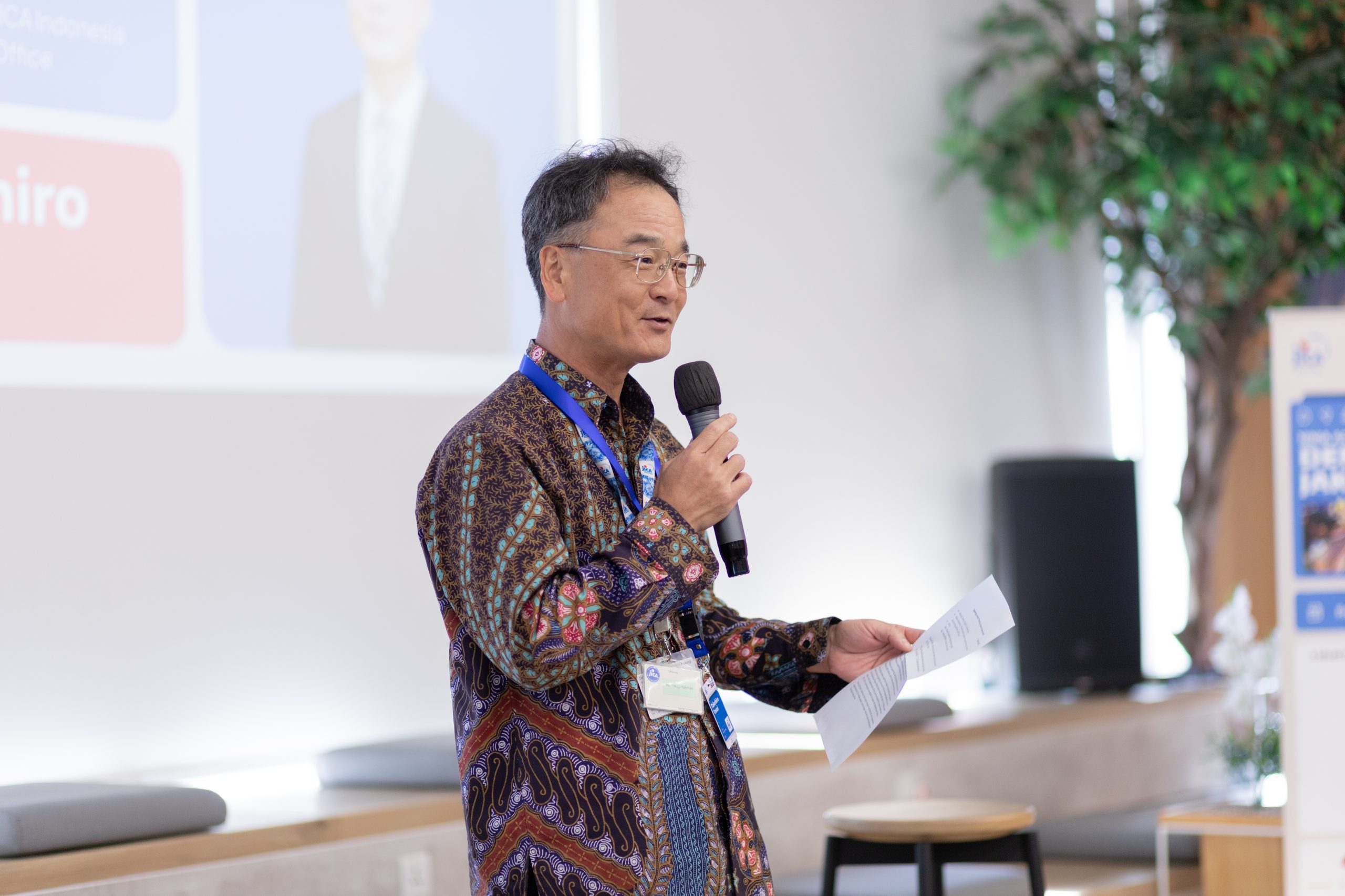 Mr. Takehiro Yasui, Chief Representative JICA Indonesia Office. Sumber: NINJA/JICA