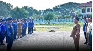 Pj.Bupati Asra Pimpin Apel Akbar Di BPBD
