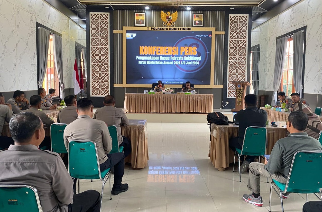 Pengungkapan Kasus Curat, Cabul Dan Narkotika di Wilayah Hukum Polresta Bukitinggi Dari Bulan Januari Hingga Juni 2024