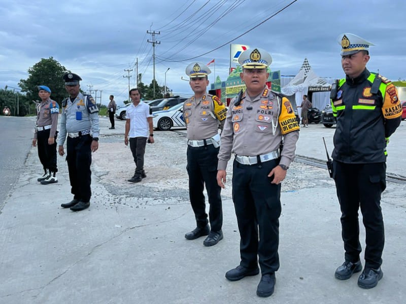 Antisipasi Lonjakan, Dirlantas Polda Riau Pantau Langsung Arus Balik di XIII Koto Kampar
