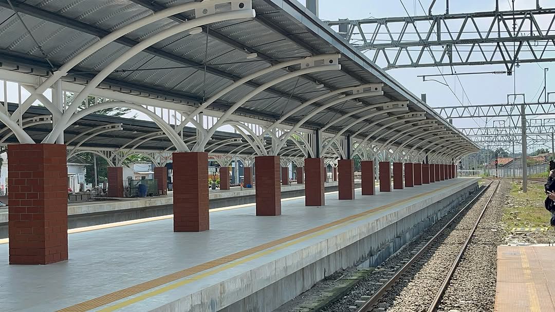 Uji Coba Pengoperasian Gedung Baru Stasiun Rangkasbitung