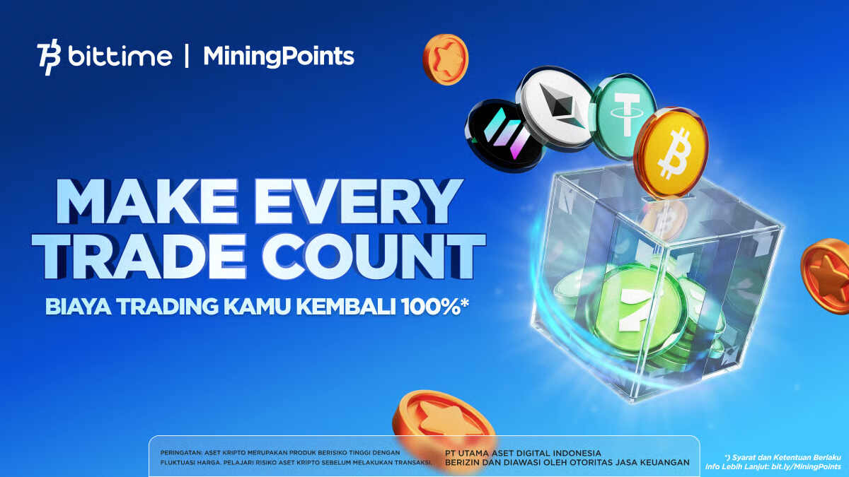Bittime Luncurkan Program Mining Points bagi Seluruh Investor, dengan Total Prize Pool hingga 100.000 USDT
