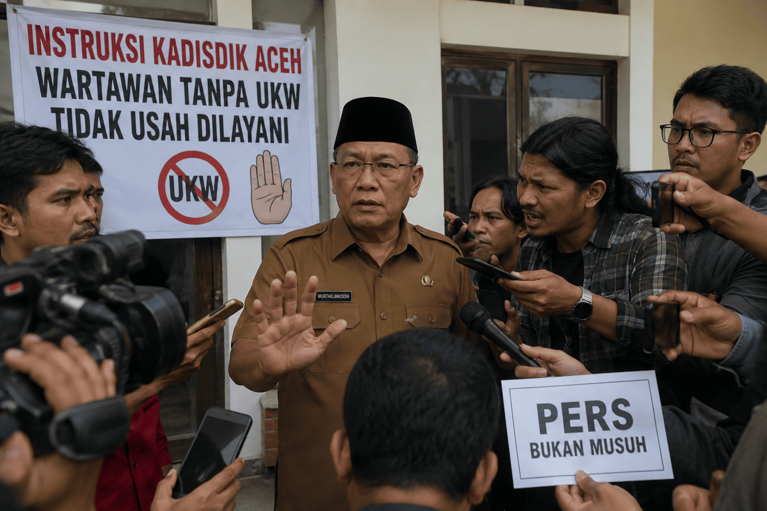 Video Instruksi Kadisdik Aceh Tolak Wartawan Tanpa UKW Pancing Amarah Jurnalis