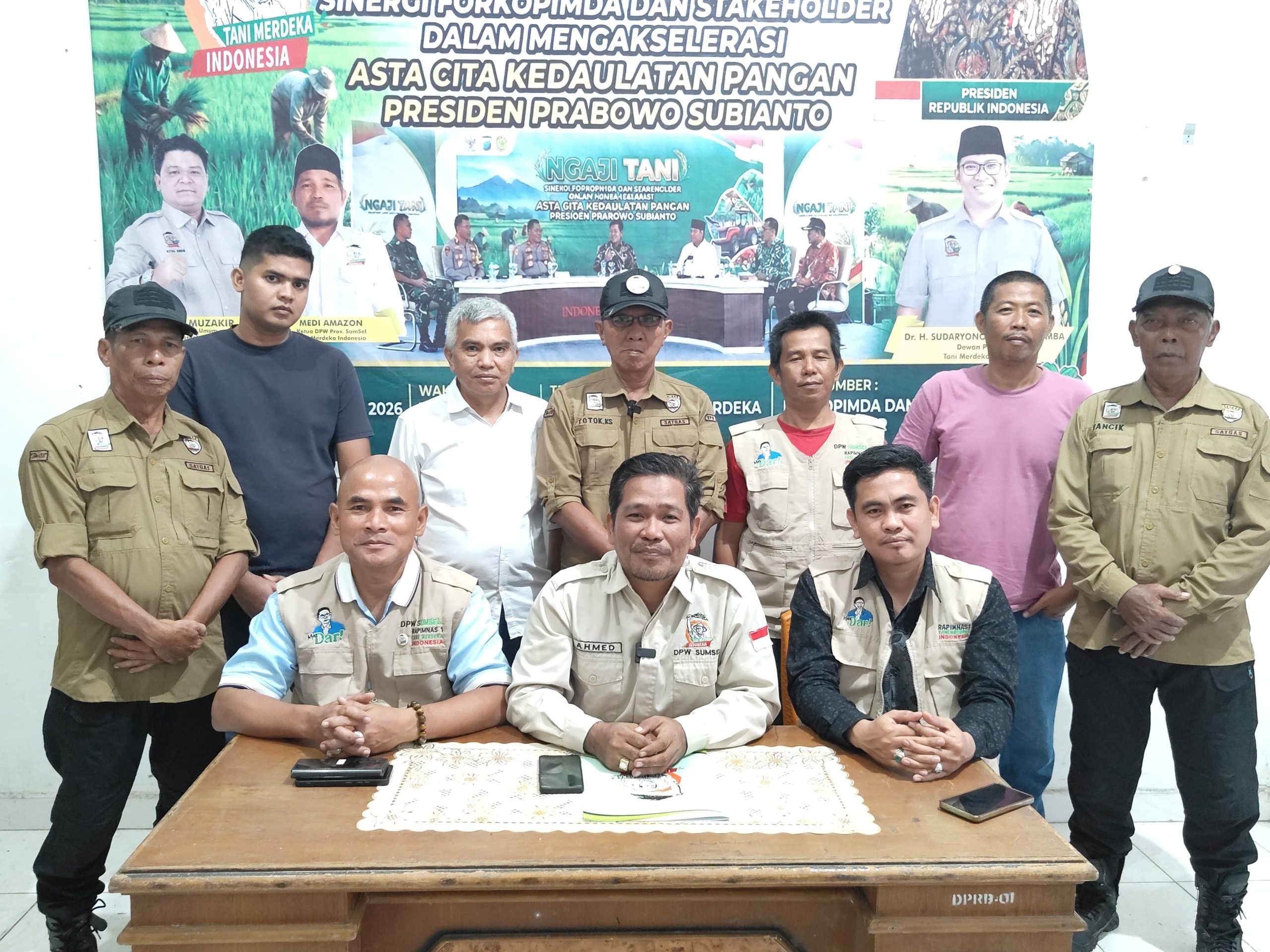 Rasakan Dampak Kebijakan Pro-Petani, Tani Merdeka Sumsel Siap Kawal Program Presiden Prabowo