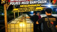 Satreskrim Polres Musi Banyuasin Mengamankan Puluhan Ribu Liter Minyak Mentah dan Olahan Satreskrim Polres Musi Banyuasin Mengamankan Puluhan Ribu Liter Minyak Mentah dan Olahan