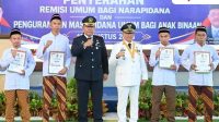 377 Warga Binaan Lapas Bukittinggi Terima Remisi HUT RI ke-81, Empat Orang Langsung Bebas