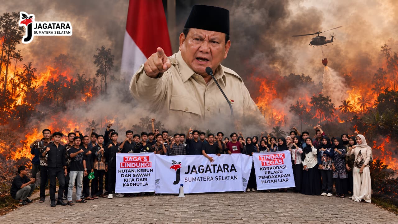 Dukung Langkah Presiden Prabowo, PW JAGATARA Sumsel Serukan Sanksi Tegas Pelaku Karhutla